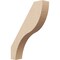 Ekena Millwork 3-inch W x 14-inch D x 18-inch H Geneva Rough Cedar Woodgrain TimberThane Knee Brace, Primed BRCUR03X14X18GNVRCPR - alternate 1